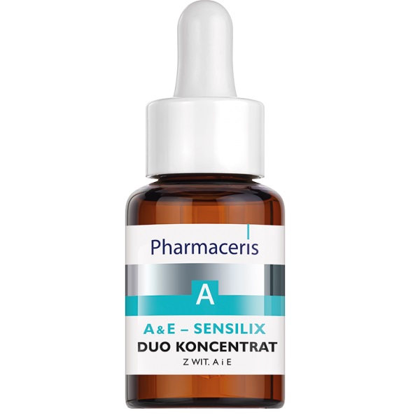 Нічна сироватка для обличчя Pharmaceris A E-Sensilix, концентрат з вітамінами А та Е, чутлива алергічна шкіра, 30 мл (E16001) - фото 1