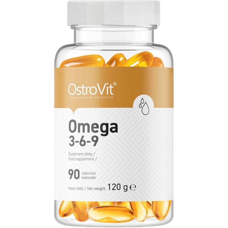 Жирные кислоты OstroVit Omega 3-6-9 90 капсул - фото 1