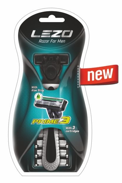 Станок для гоління Lezo Prime 3 Razor For Men, чоловічий, з 4 змінними касетами - фото 1