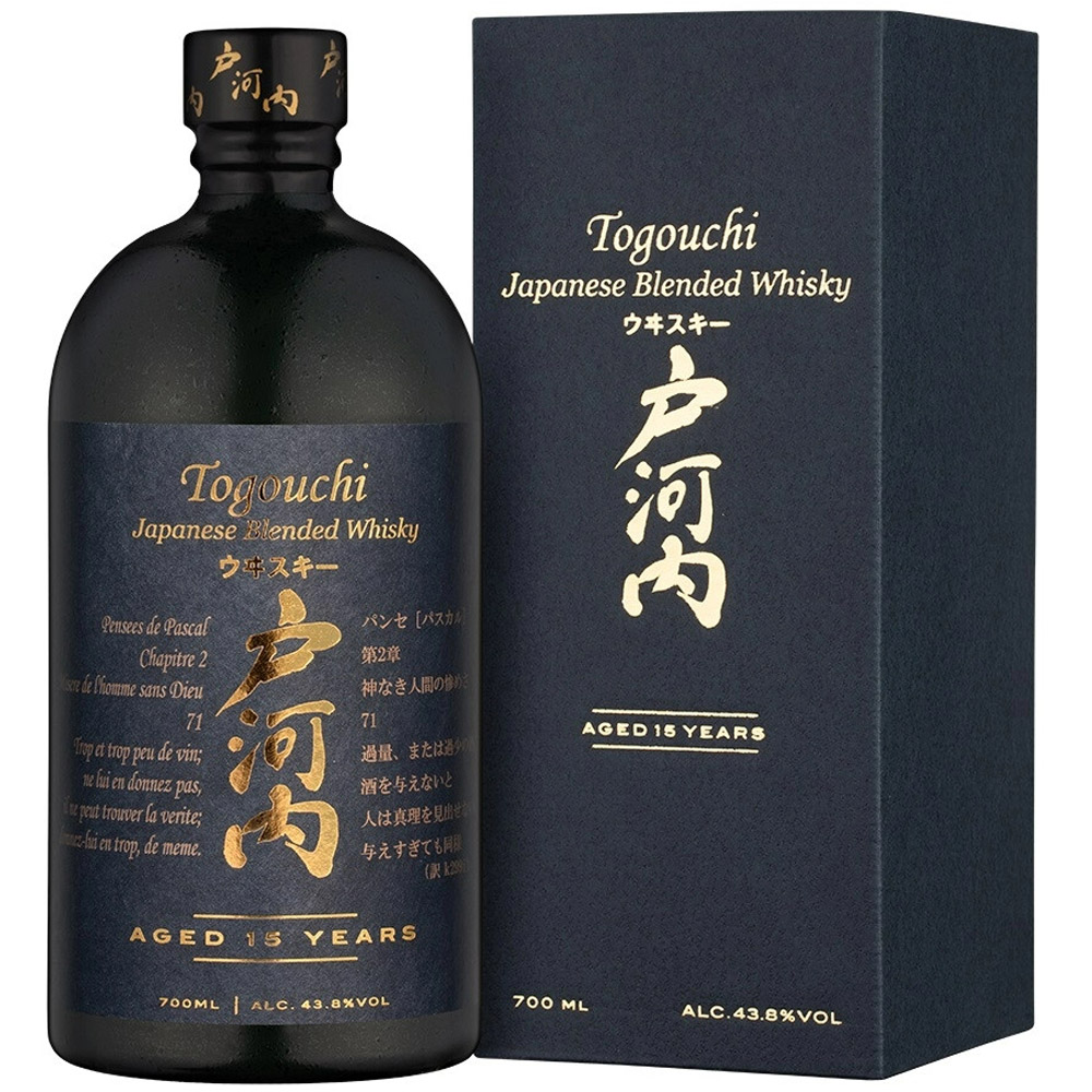 Віскі Togouchi 15 yo Japanese Blended Whisky 43.8% 0.7 л у подарунковій упаковці - фото 1