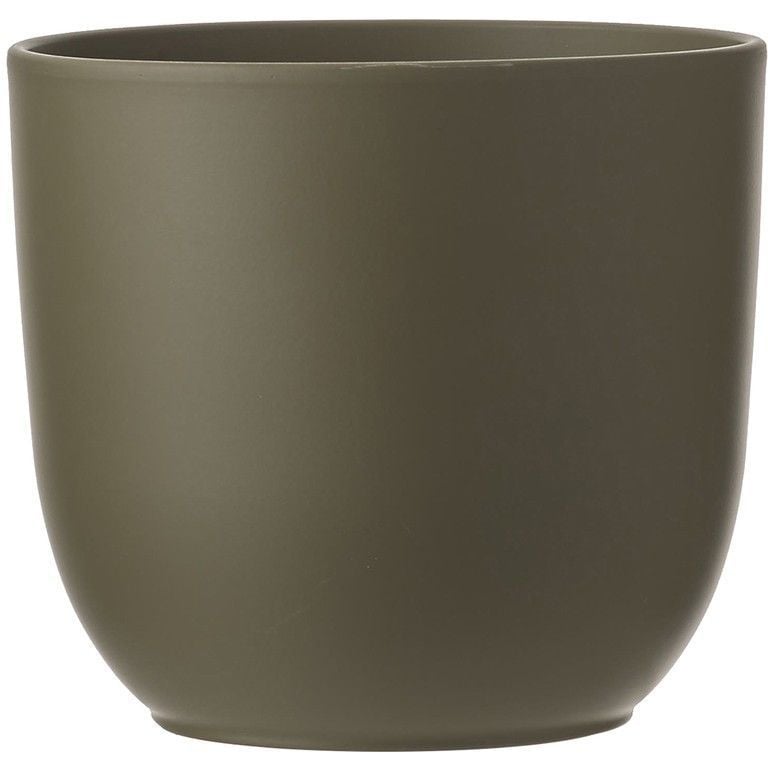 Кашпо Edelman Tusca pot round, 22,5 см, зеленое (1051615) - фото 1