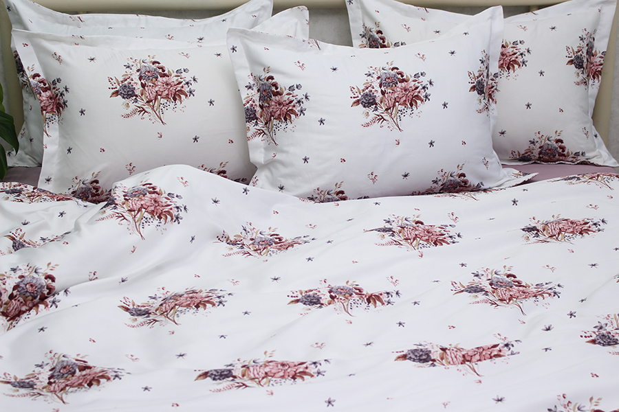 Комплект постільної білизни TAG Tekstil з компаньйоном Сімейний Різнобарвний 000240701 (PT-018) - фото 4