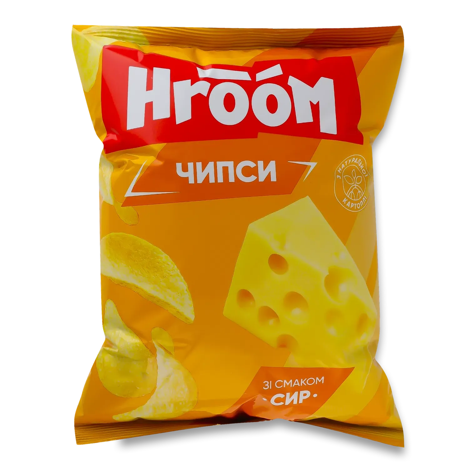 Чипси Hroom! зі смаком сиру 110 г - фото 1