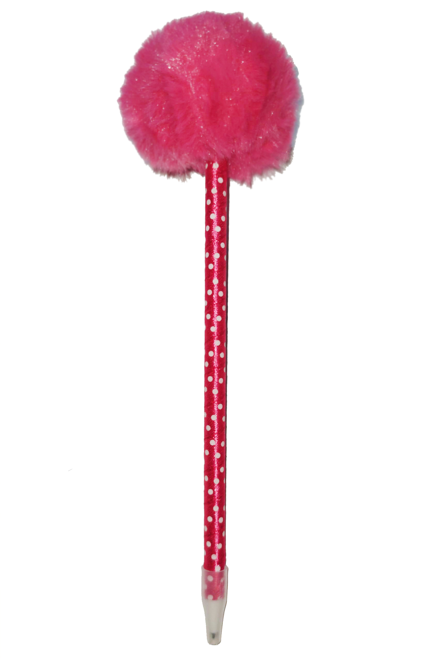 Ручка шариковая Offtop Помпон, розовый (833893) - фото 1