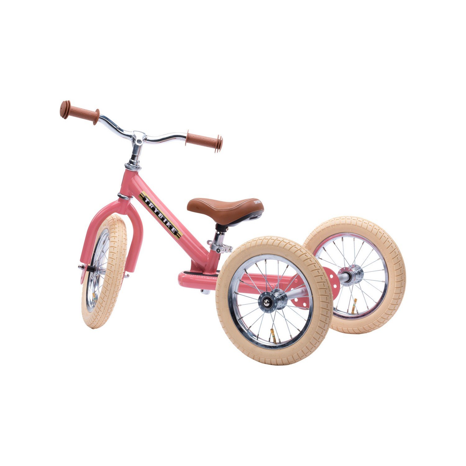 Триколісний балансуючий велосипед Trybike steel 2 в 1, рожевий (TBS-3-PNK-VIN) - фото 3
