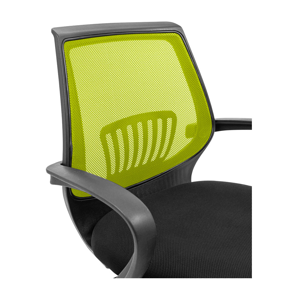 Крісло комп'ютерне Richman Стар Хром Піастра сітка чорний + жовтий (RCM-1102) - фото 7