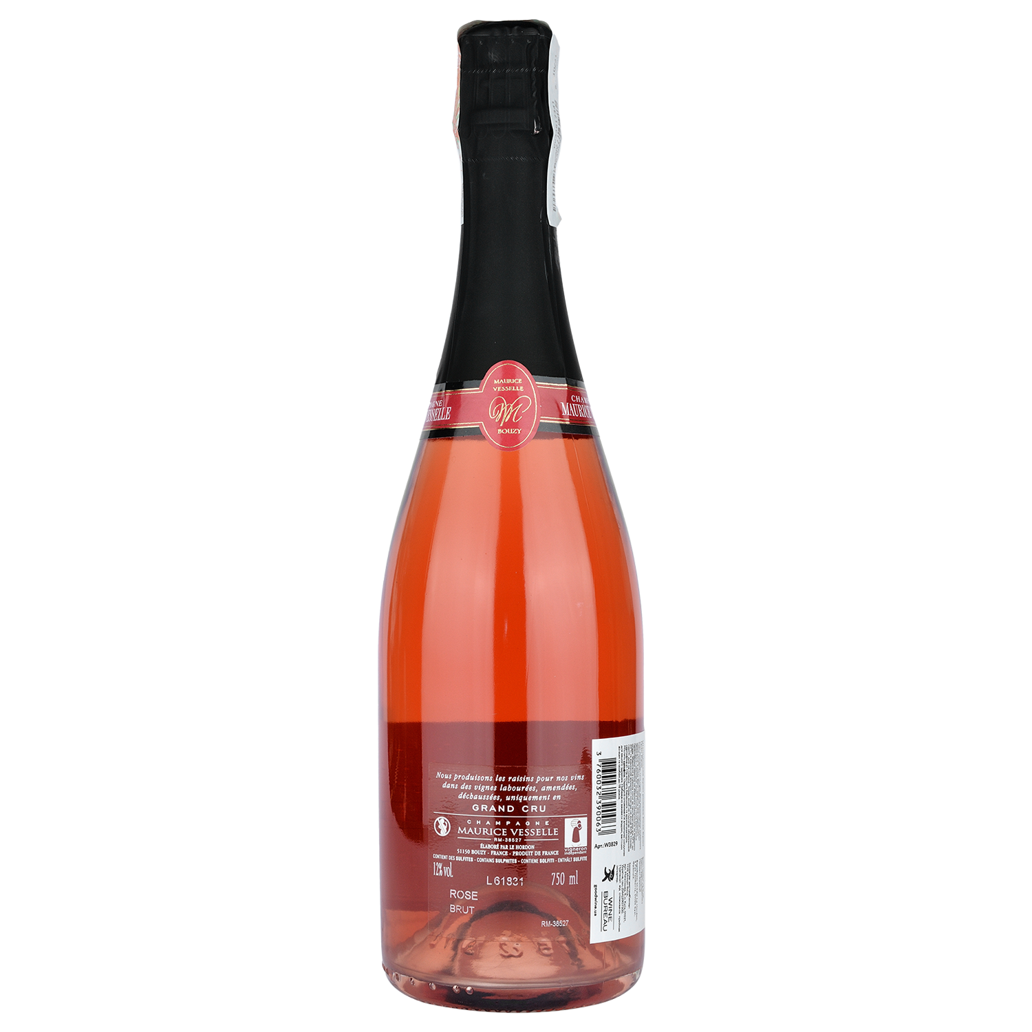 Шампанское Maurice Vesselle Rose Brut Grand Cru, розовое, брют, 0,75 л (W3829) - фото 2
