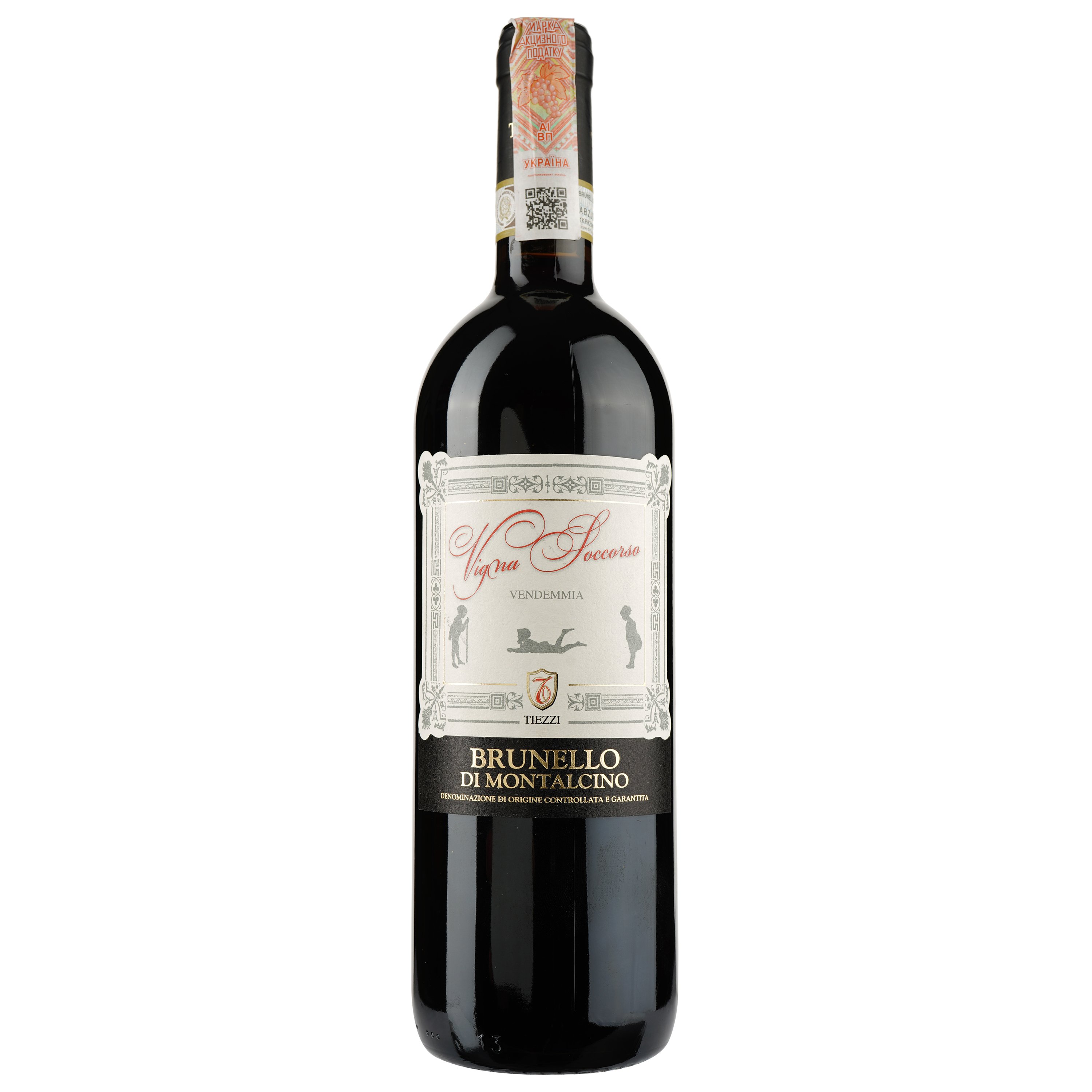Вино Tiezzi Brunello di Montalcino DOCG 2016 Vigna Soccorso, 14,5%, 0,75 л (ALR16174) - фото 1