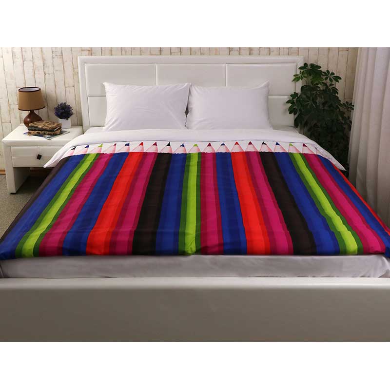 Комплект постельного белья Руно Pencils, двуспальный, сатин набивной, разноцветный (655.137К_Pencils) - фото 2