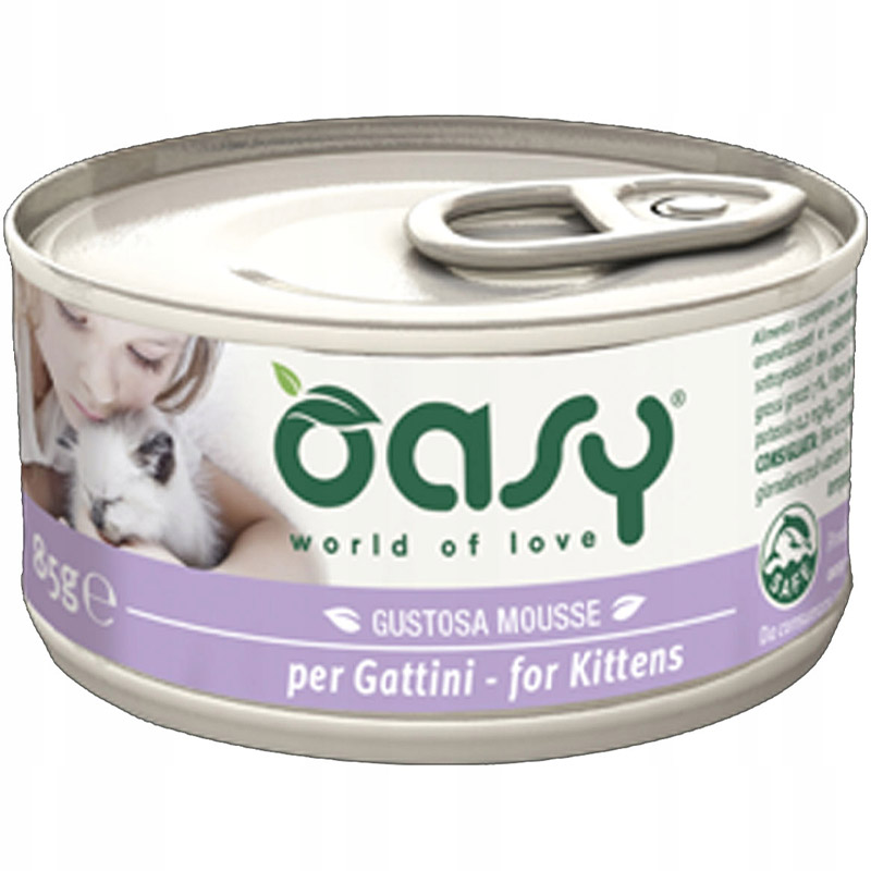 Вологий корм для кошенят Oasy Kitten мус 85 г - фото 1