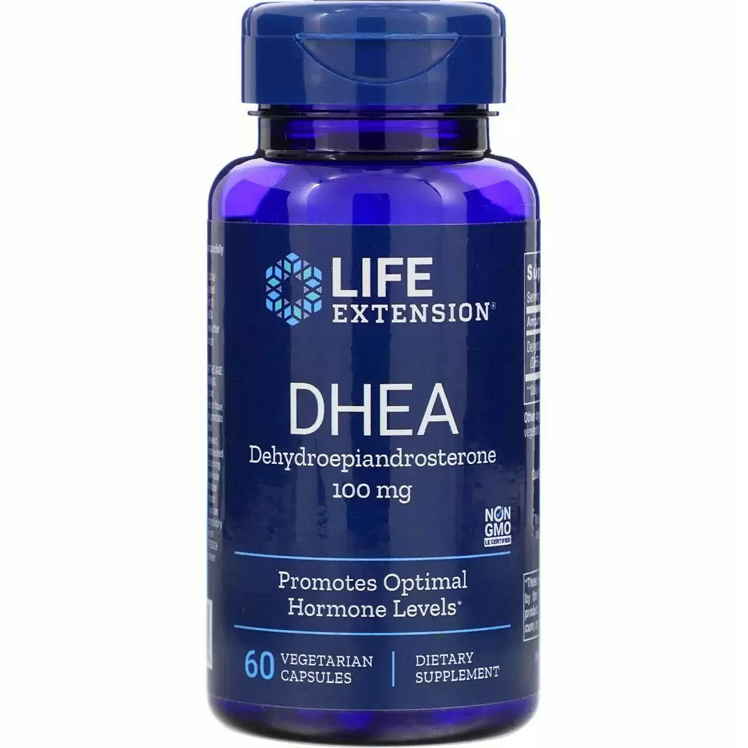 Стимулятор тестостерона Life Extension DHEA 100 мг 60 капсул - фото 1