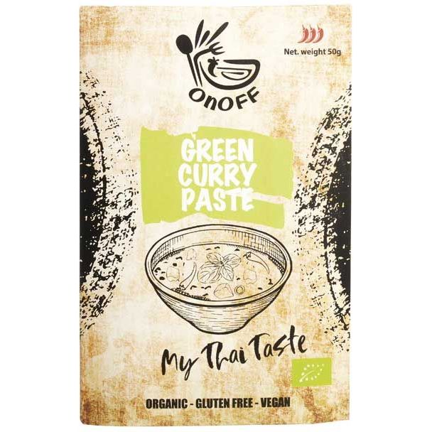 Паста Onoff Spices Каррі зелена Тайська органічна 50 г - фото 2