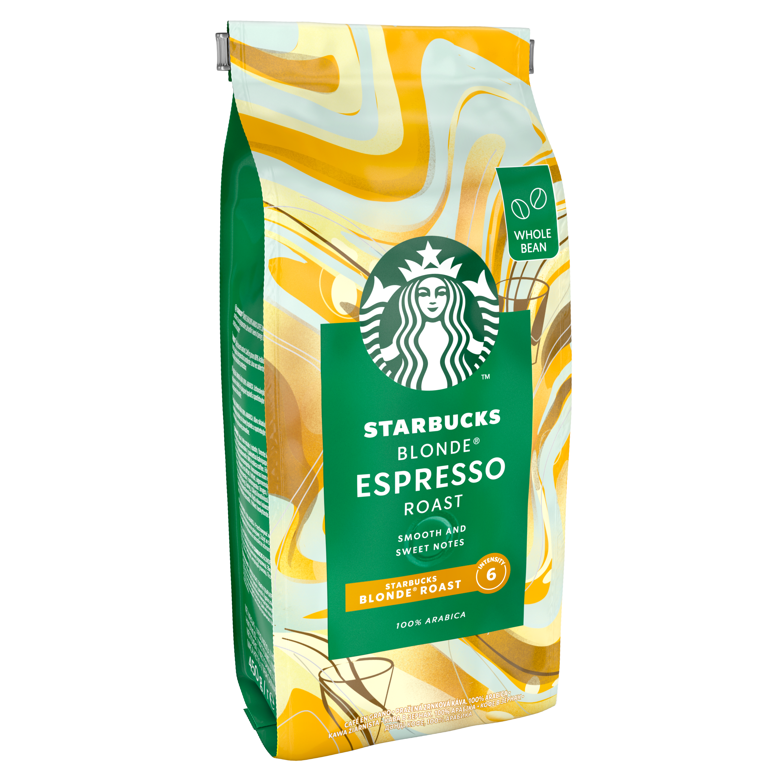 Кофе в зернах Starbucks Blonde Espresso Roast арабика 450 г - фото 2