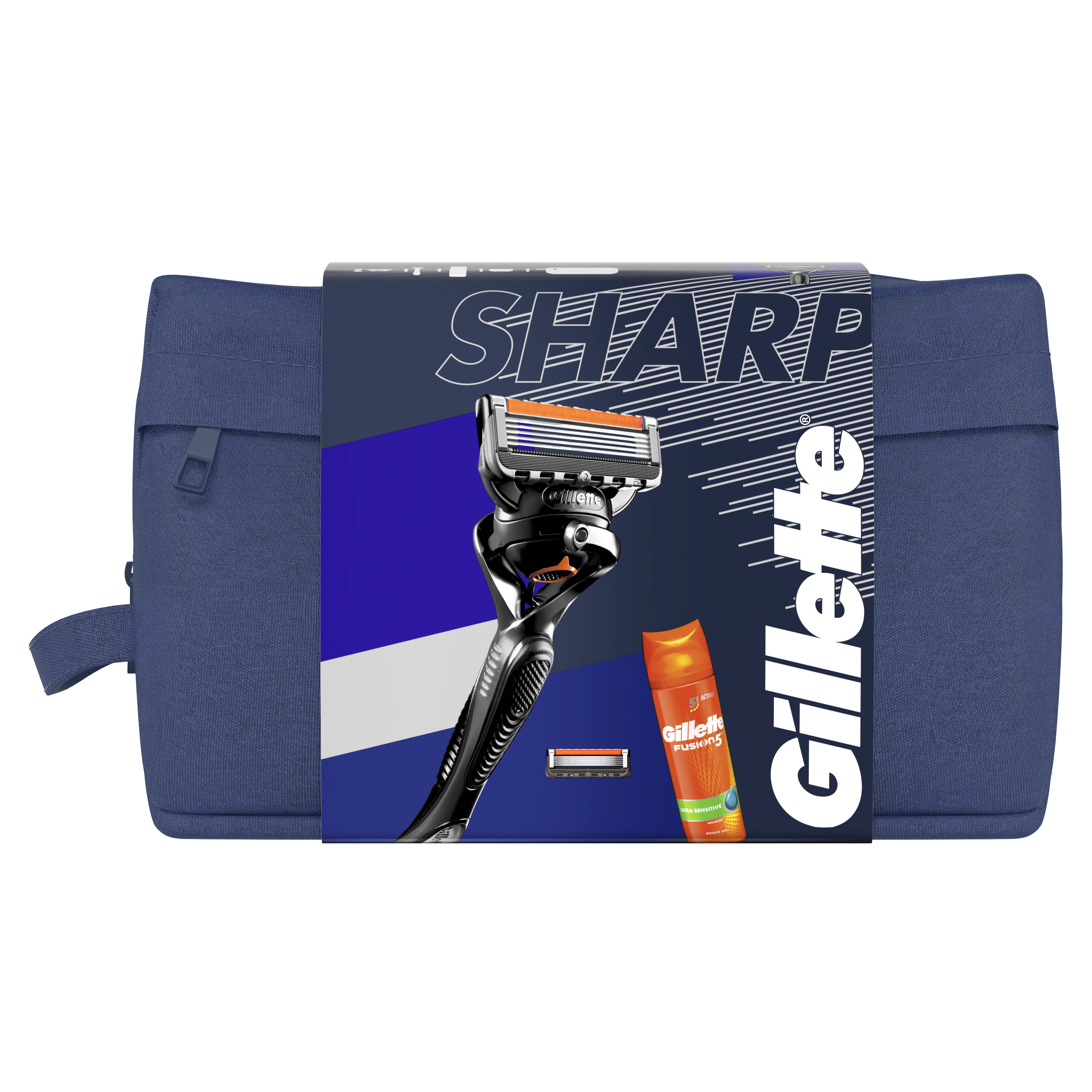 Подарочный набор Gillette: Бритва ProGlide + Cменные картриджи для бритья 2 шт. + Гель для бритья Fusion5 200 мл - фото 2