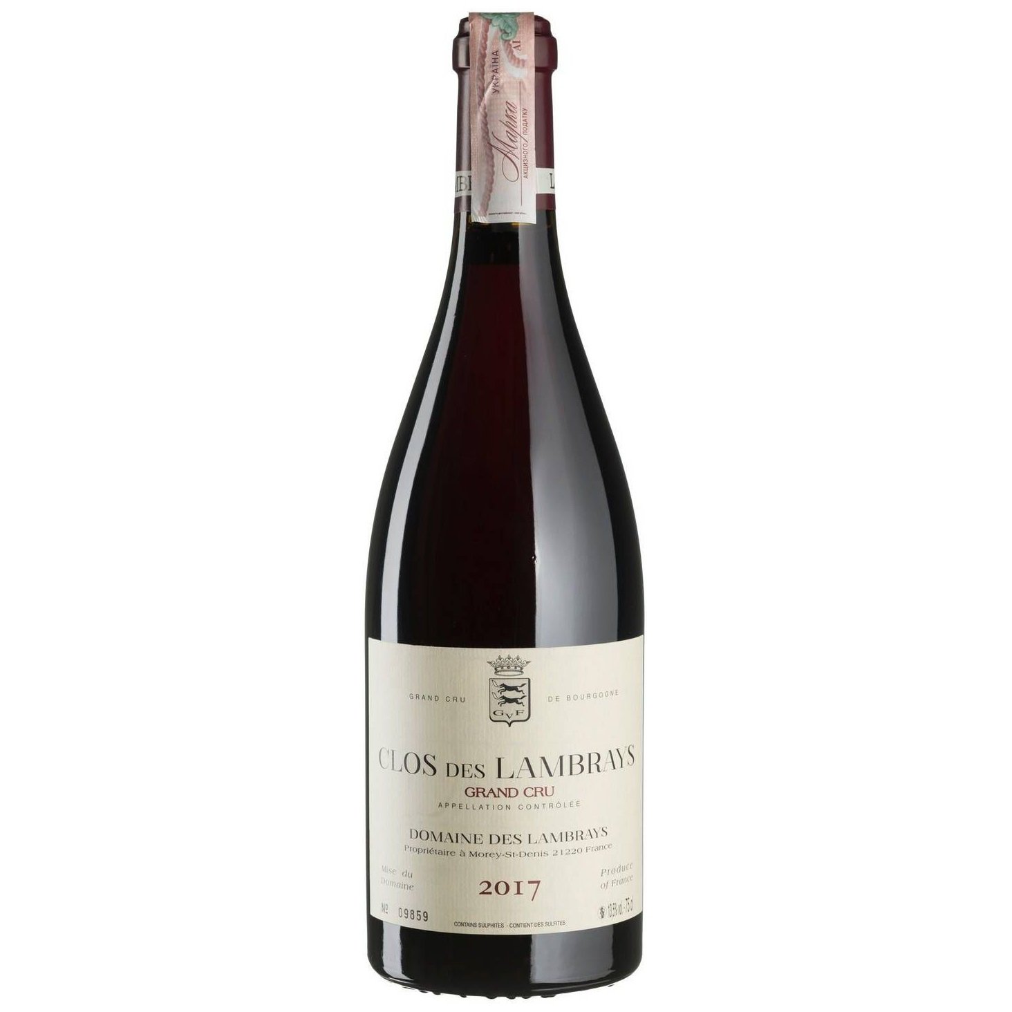 Вино Domaine des Lambrays Clos des Lambrays Grand Cru 2017, красное, сухое, 0,75 л - фото 1
