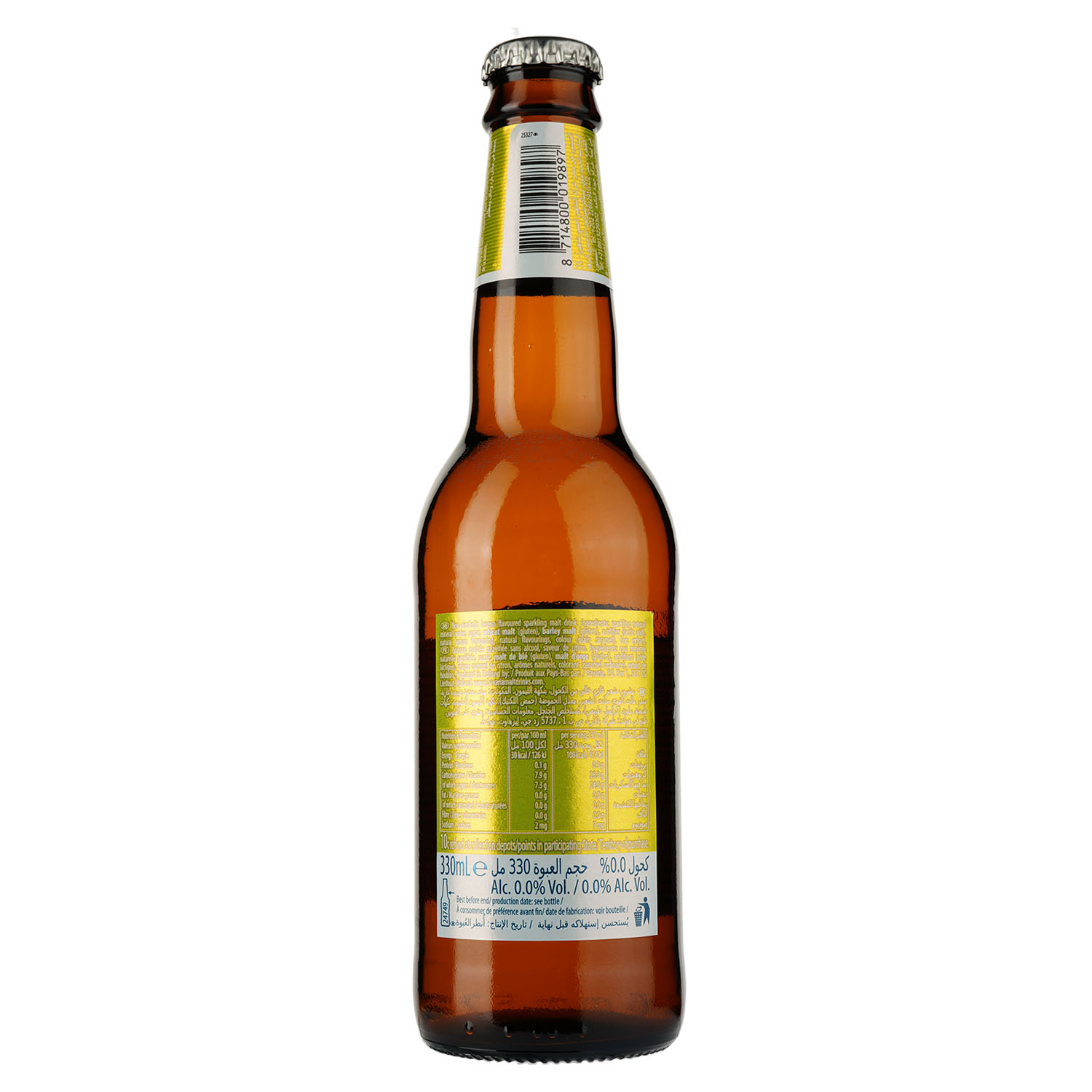 Пиво Bavaria Лимон, безалкогольное, светлое, фильтрованное, 0,33 л - фото 2