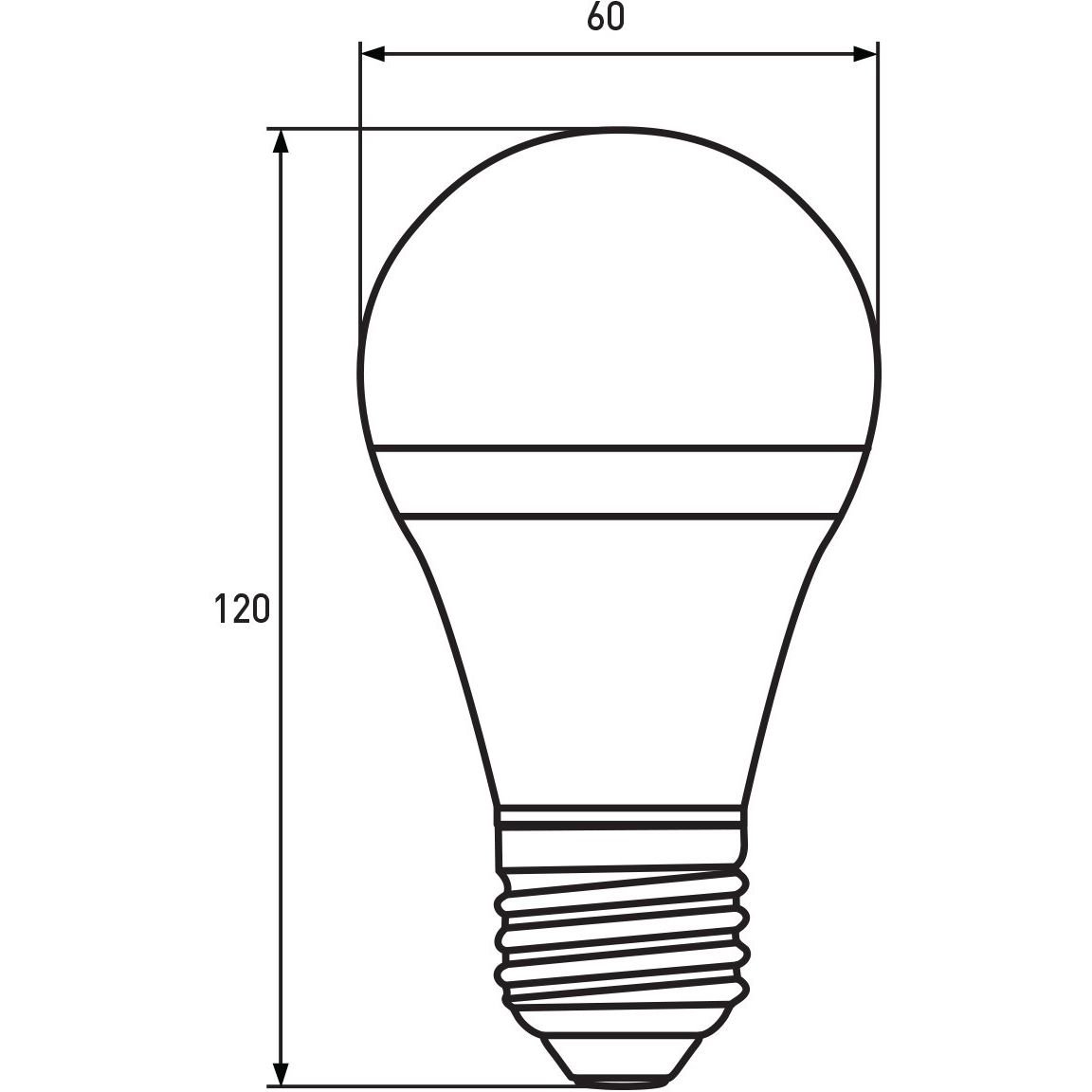 Світлодіодна лампа Eurolamp LED, A60, 12W, E27, 3000K, 2 шт. (MLP-LED-A60-12272(E)) - фото 3