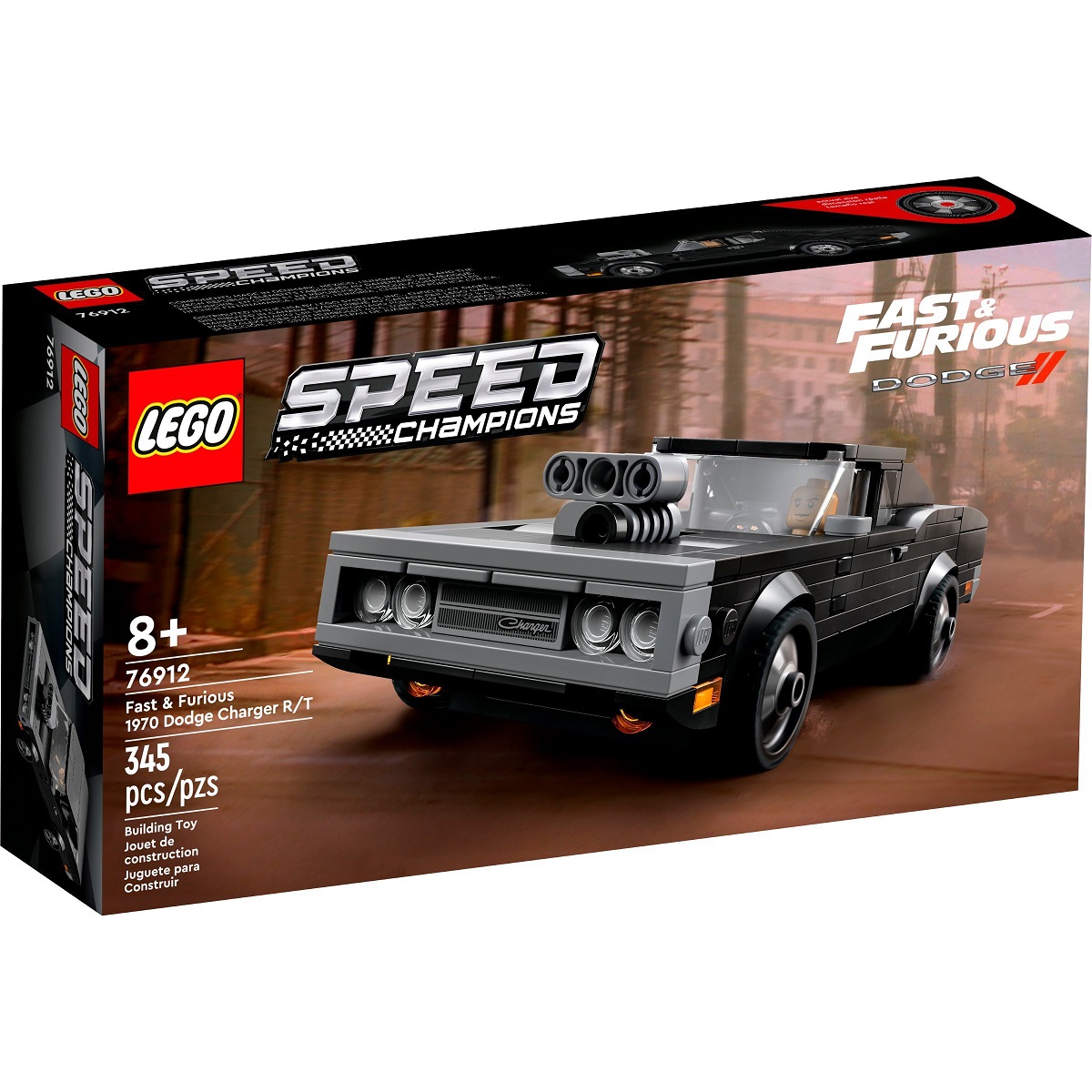 Конструктор LEGO Speed Champions Форсаж 1970 Dodge Charger R/T, 345 детали (76912) - фото 1