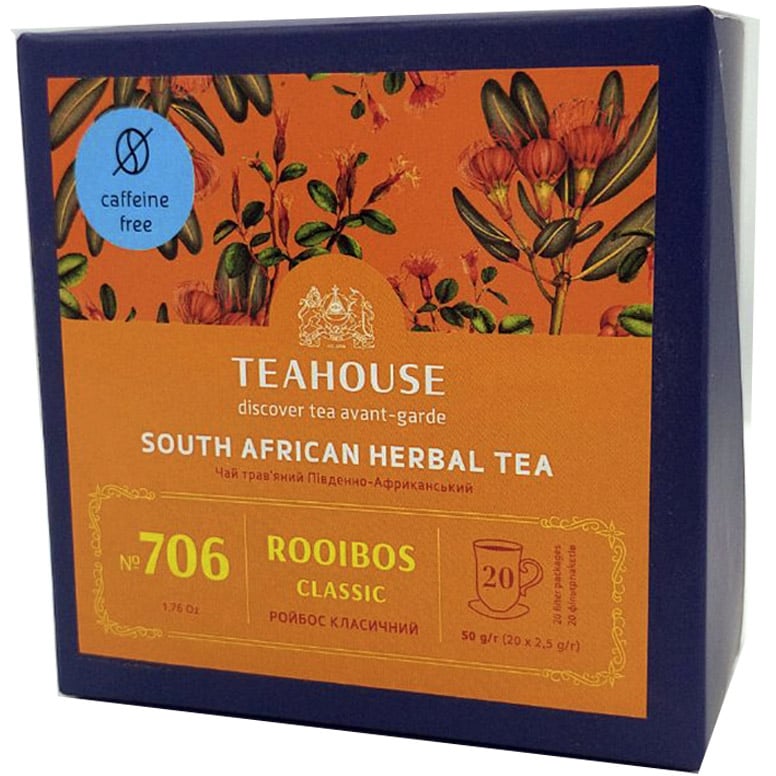 Чай травяной Teahouse Ройбос классический 20 шт. x 2.5 г - фото 2