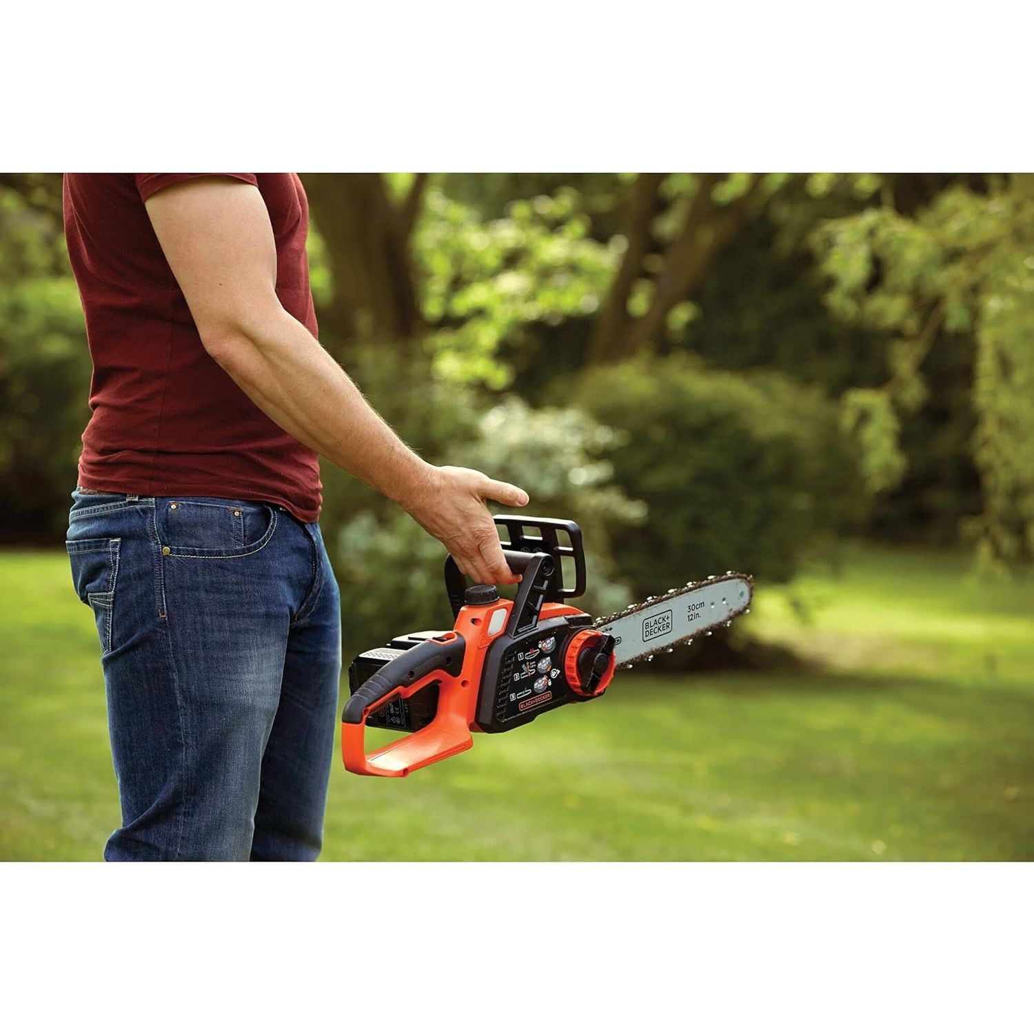 Пила цепная Black+Decker аккумуляторная (GKC1825L20-QW) - фото 7