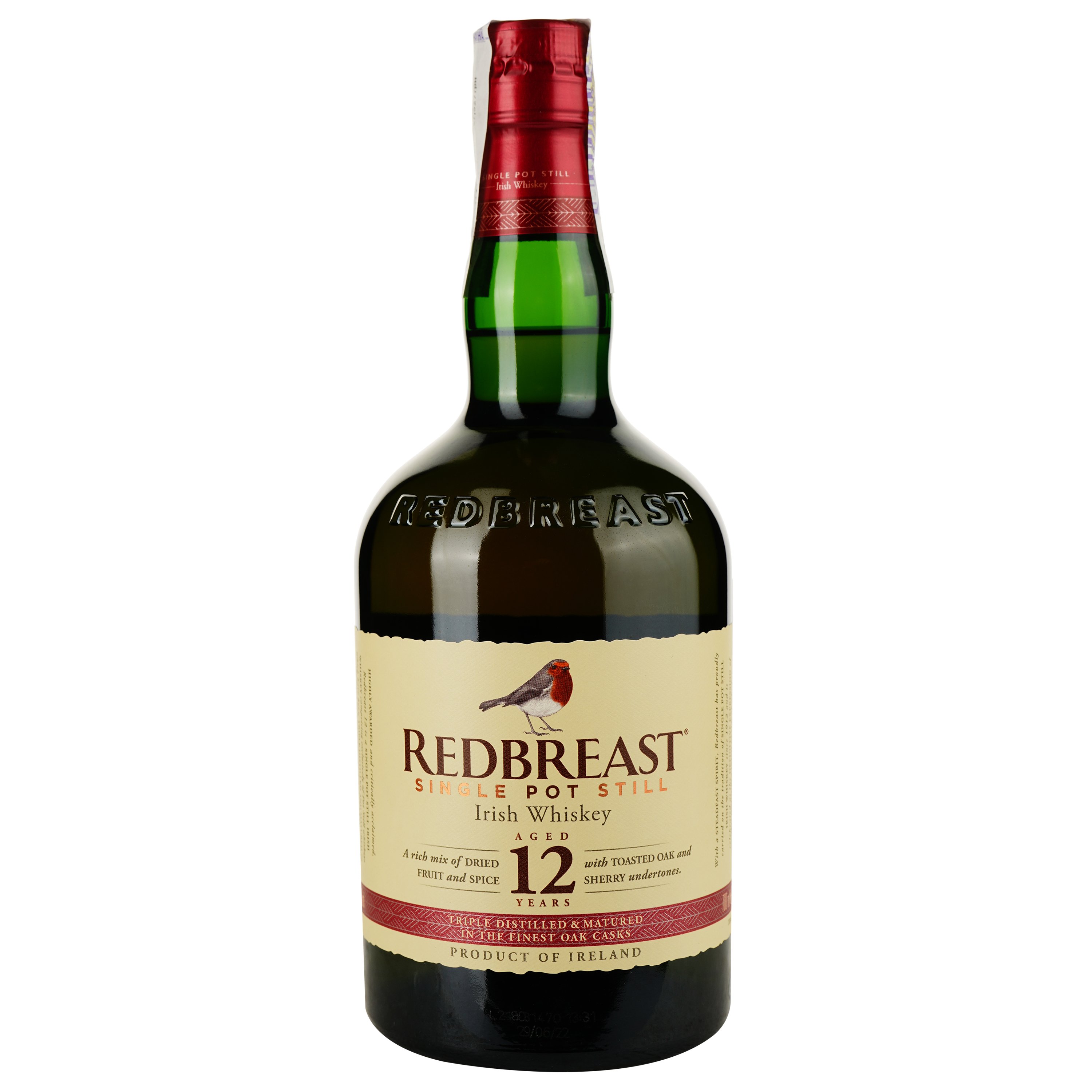 Віскі Redbreast 12 yo Single Pot Still Irish Whisky, 40%, 0,7 л (699627) - фото 2