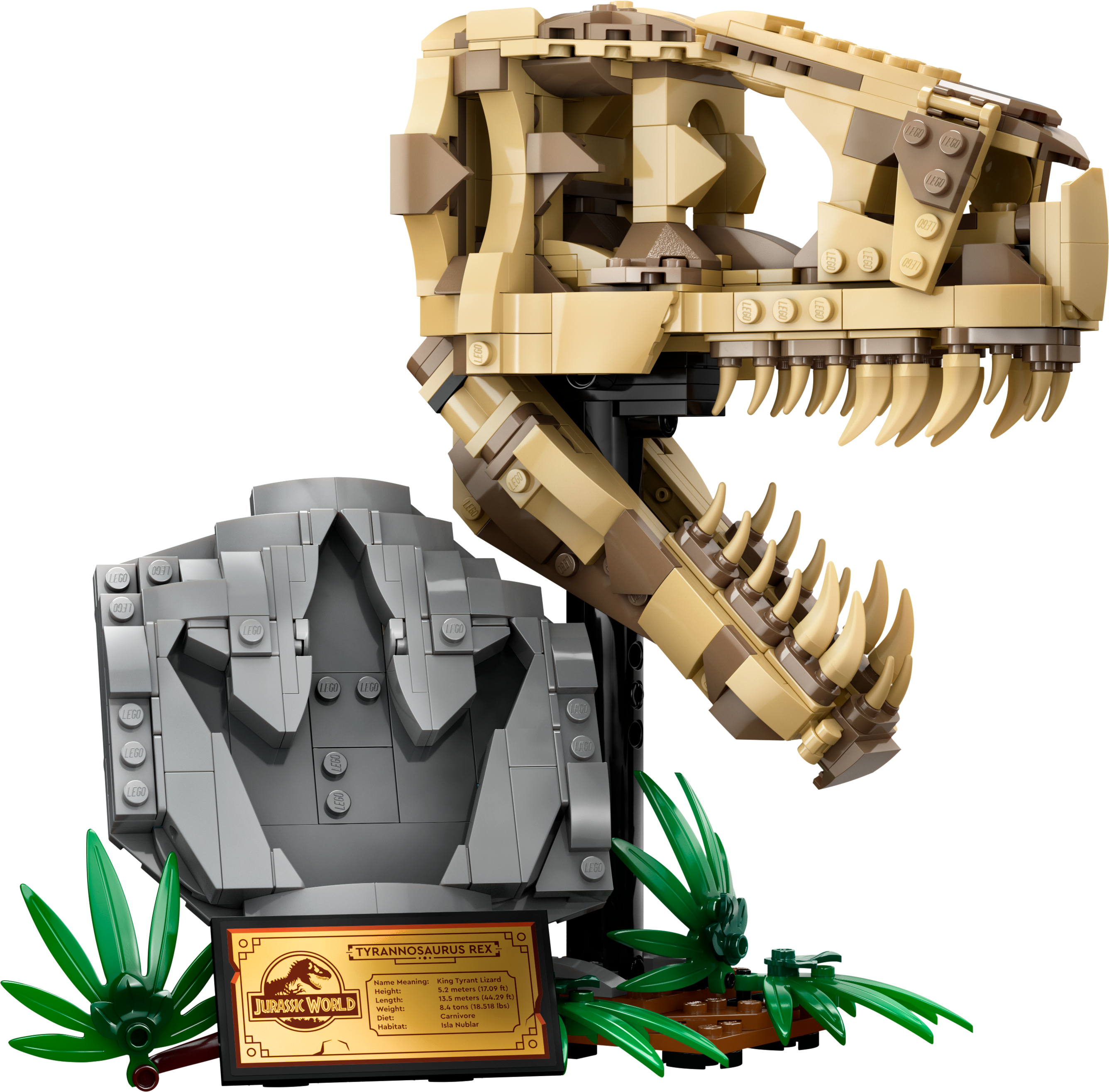 Конструктор LEGO Jurassic World Окаменелости динозавров: череп тираннозавра 577 детали (76964) - фото 2