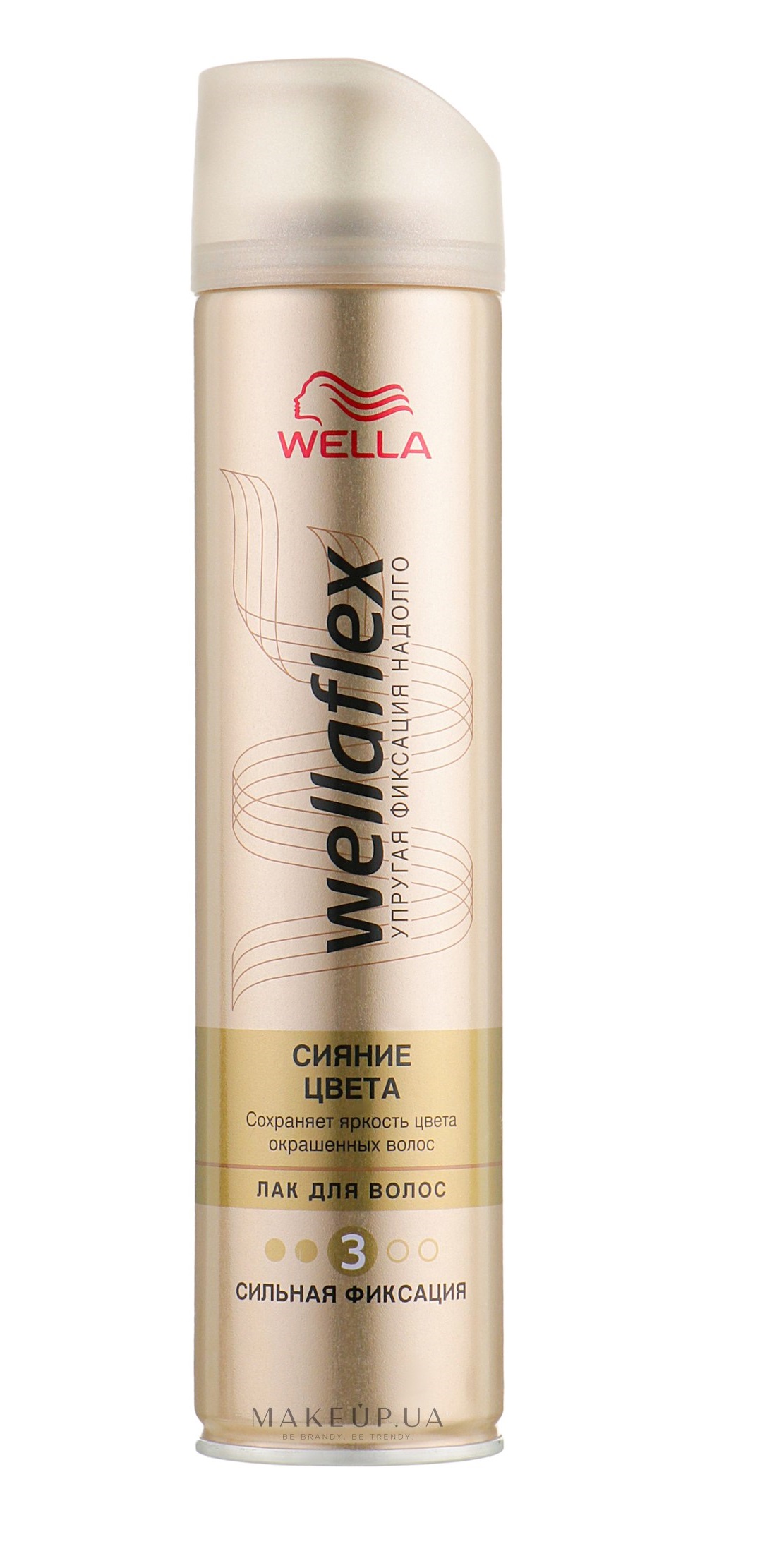 Лак для волосся Wellaflex Сяйво кольору Сильної фіксації, 250 мл - фото 1