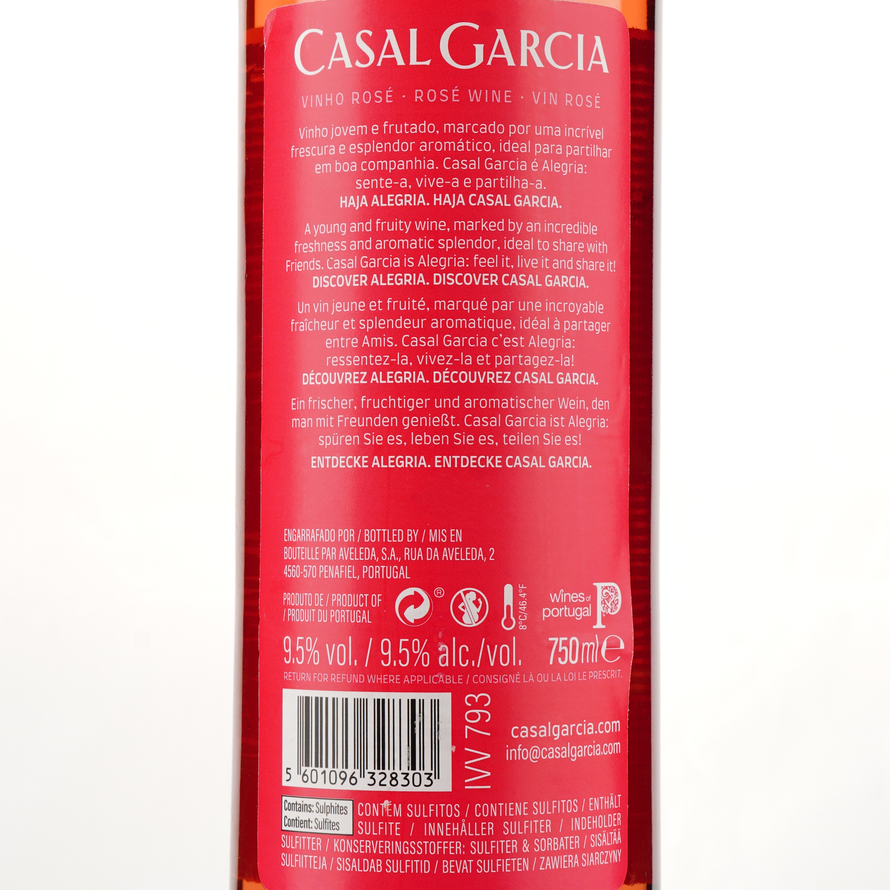Вино Casal Garcia Rose Vinho Verde, 9,5%, 0,75 л - фото 3