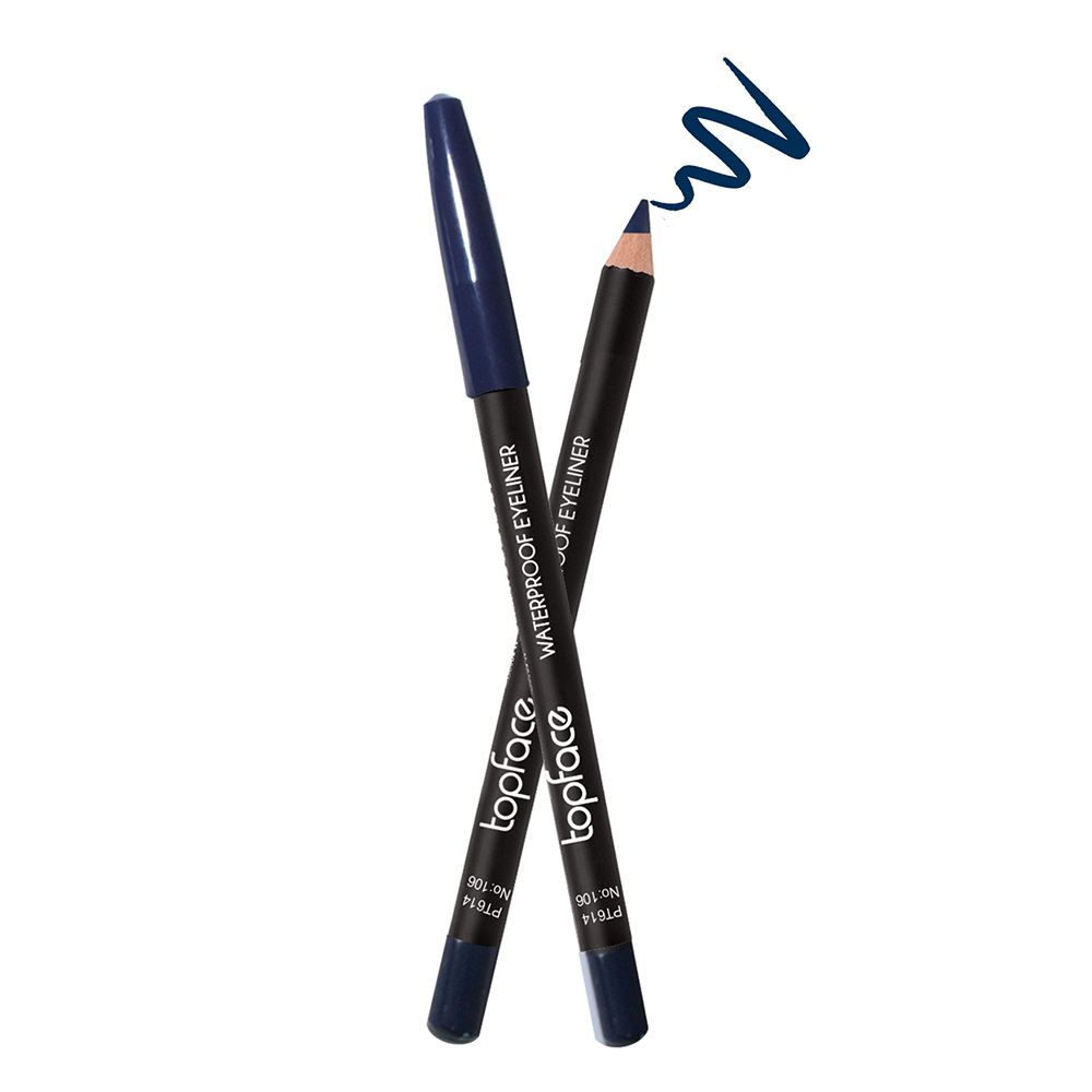 Олівець для очей TopFace Waterproof Eyeliner водостійкий PT614 відтінок 109, 1.14 г - фото 2