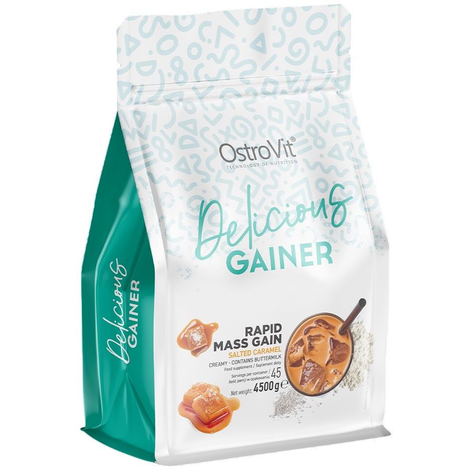 Гейнер OstroVit Delicious Gainer Salted Caramel 4500 г - фото 1