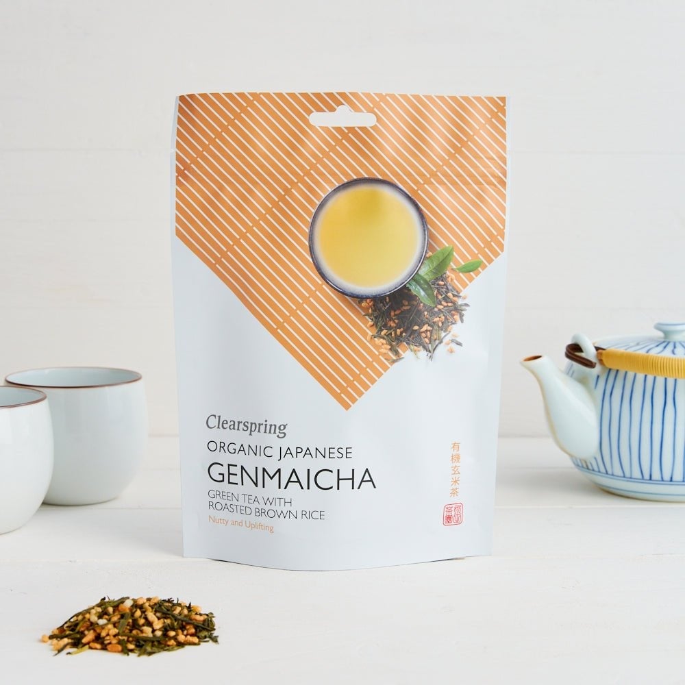 Чай зелений Clearspring Genmaicha зі смаженим рисом органічний 90 г - фото 5