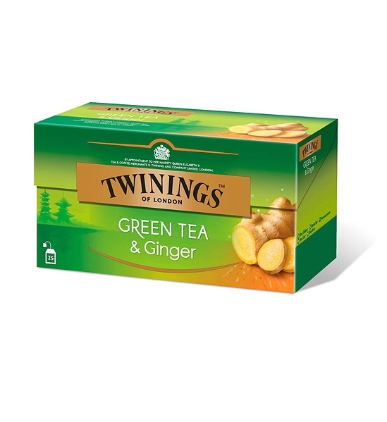 Чай зелений Twinings з імбиром, 25 пакетиків, 40 г (828048) - фото 1