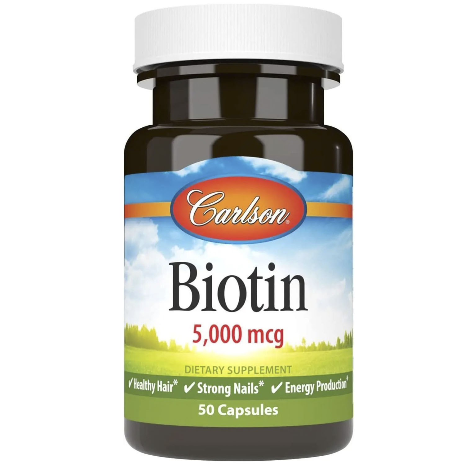 Біотин Carlson Biotin 5 мг 50 капсул - фото 1