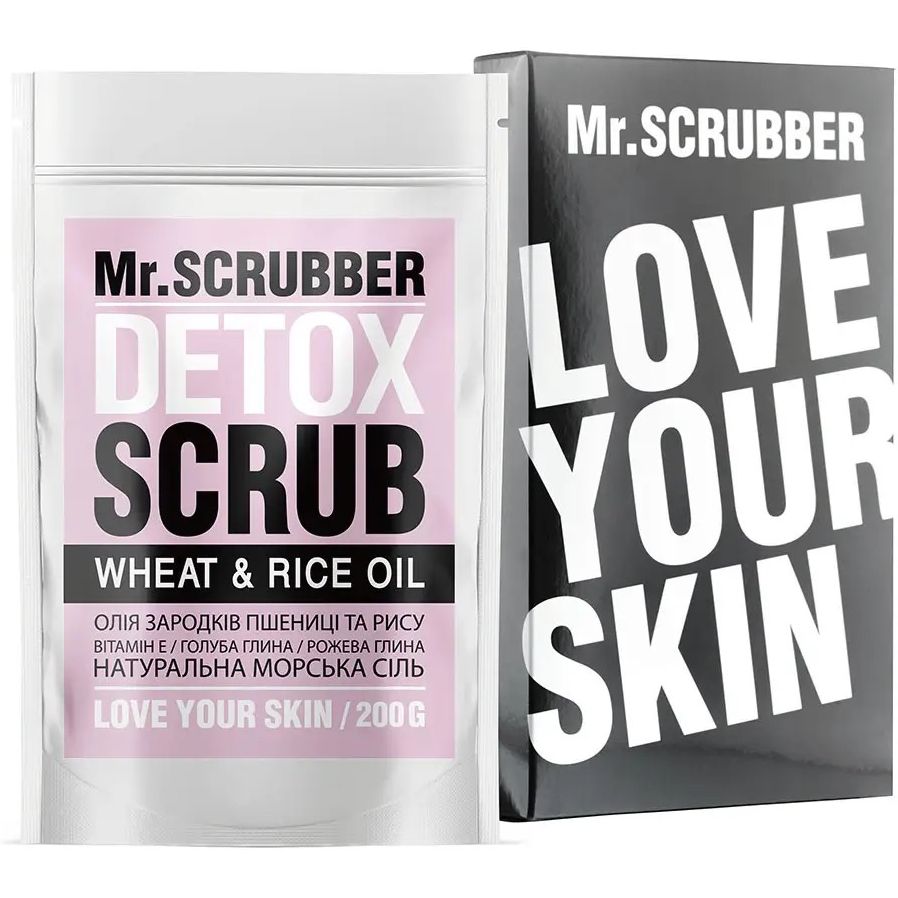 Рисовий скраб для тіла Mr.Scrubber Detox Scrub Wheat&Rice Oil 200 г - фото 1