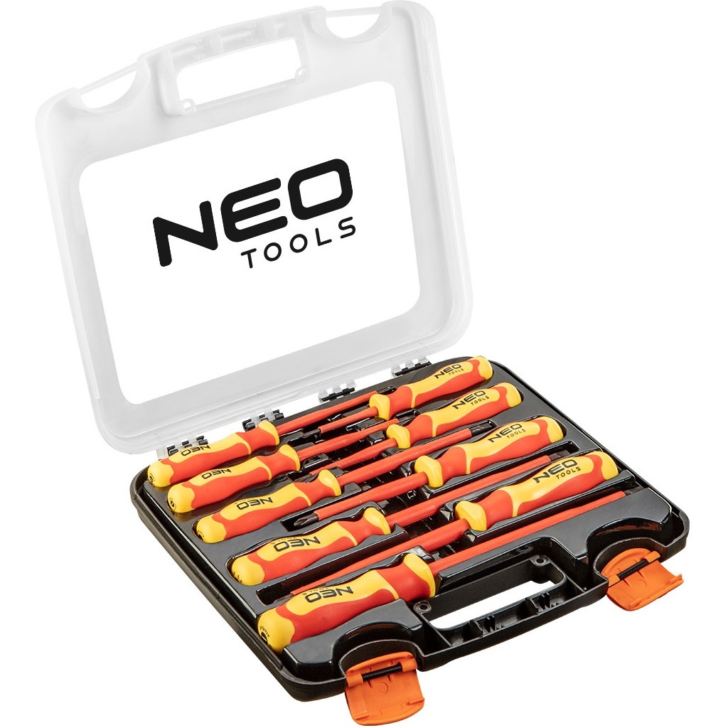 Набір викруток діелектричних Neo Tools SL, PH, сталь S2, кейс 9 предметів (04-142) - фото 1