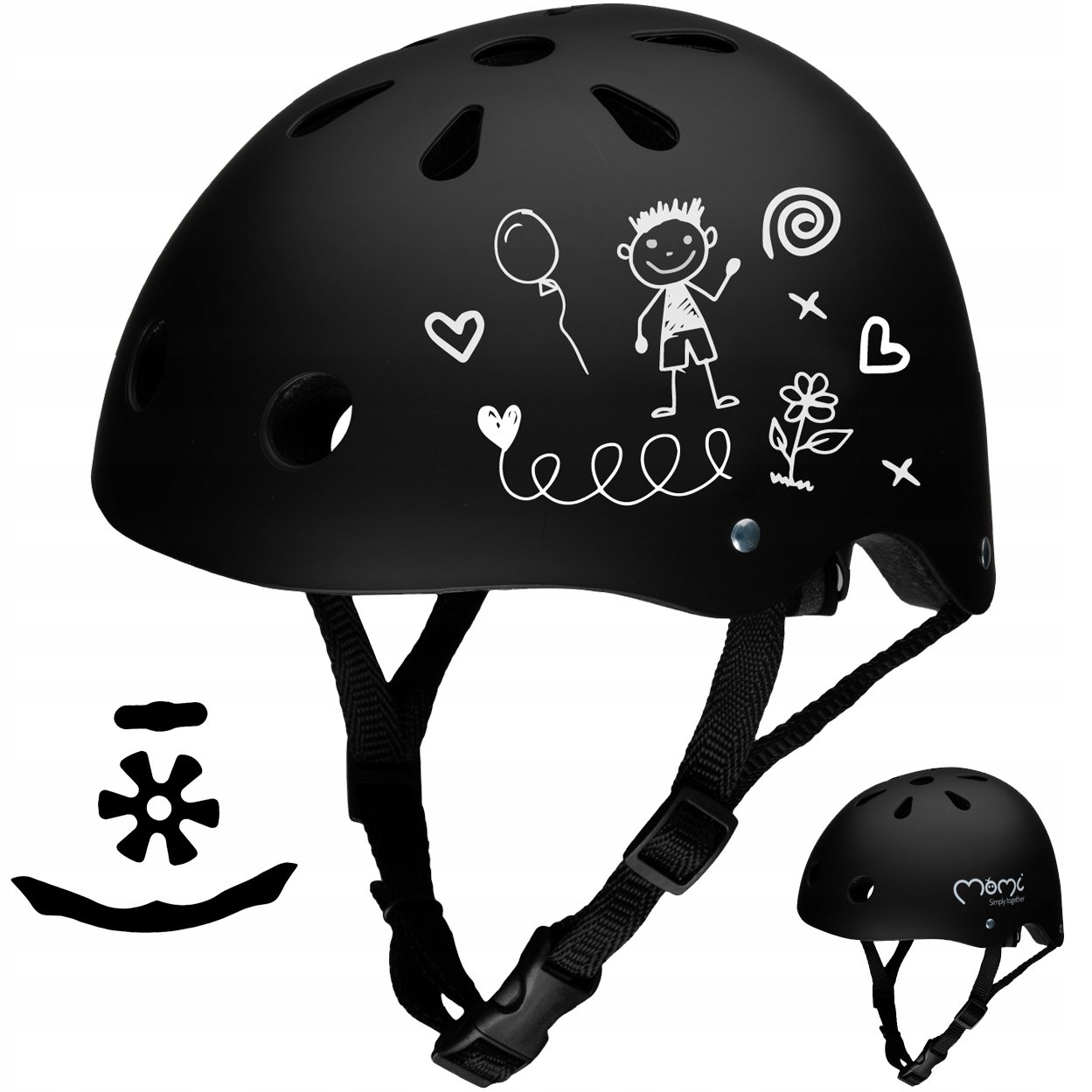 Защитный шлем MoMi Mimi, черный (ROBI00019) - фото 6