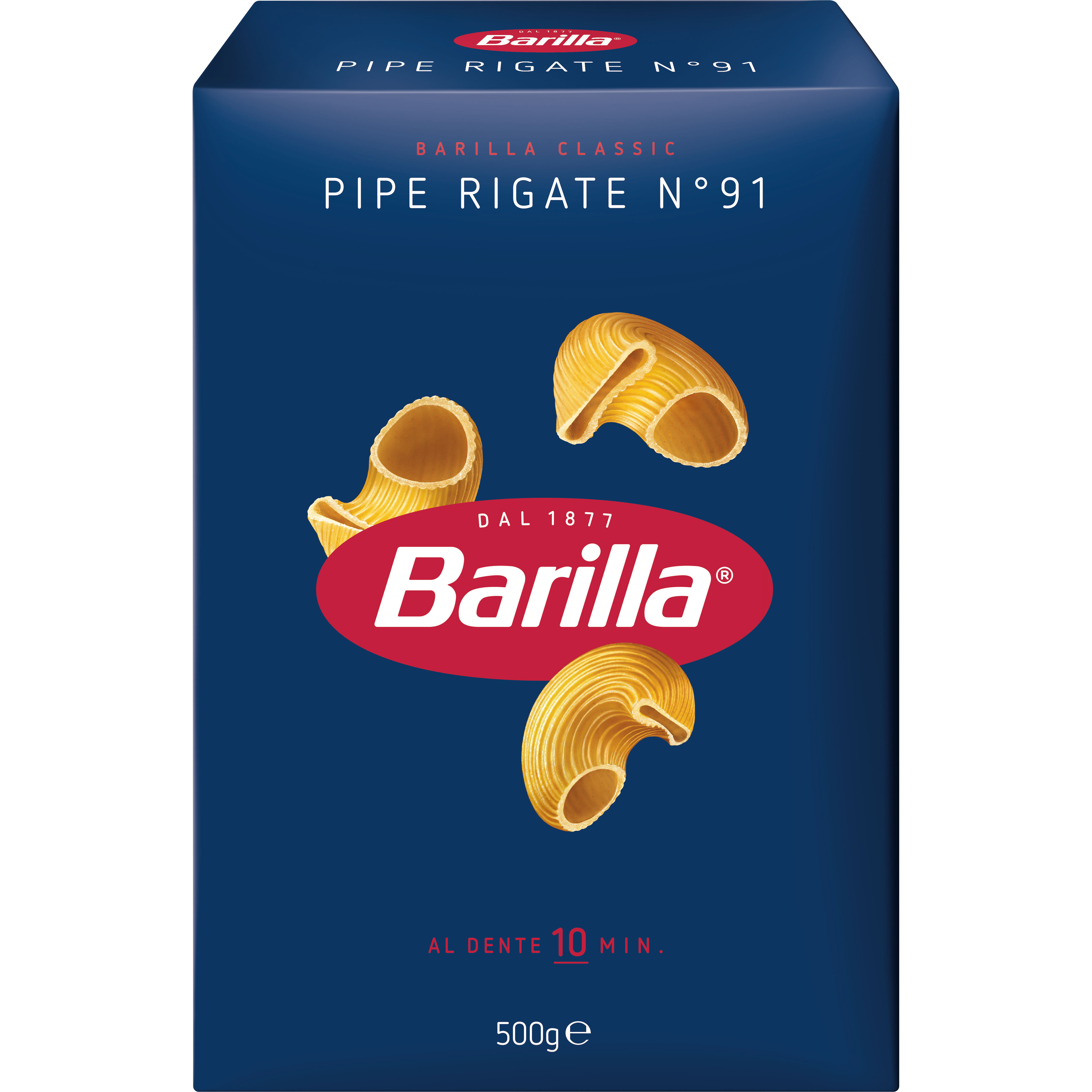 Макаронные изделия Barilla Pipe Rigate №91 500 г - фото 1