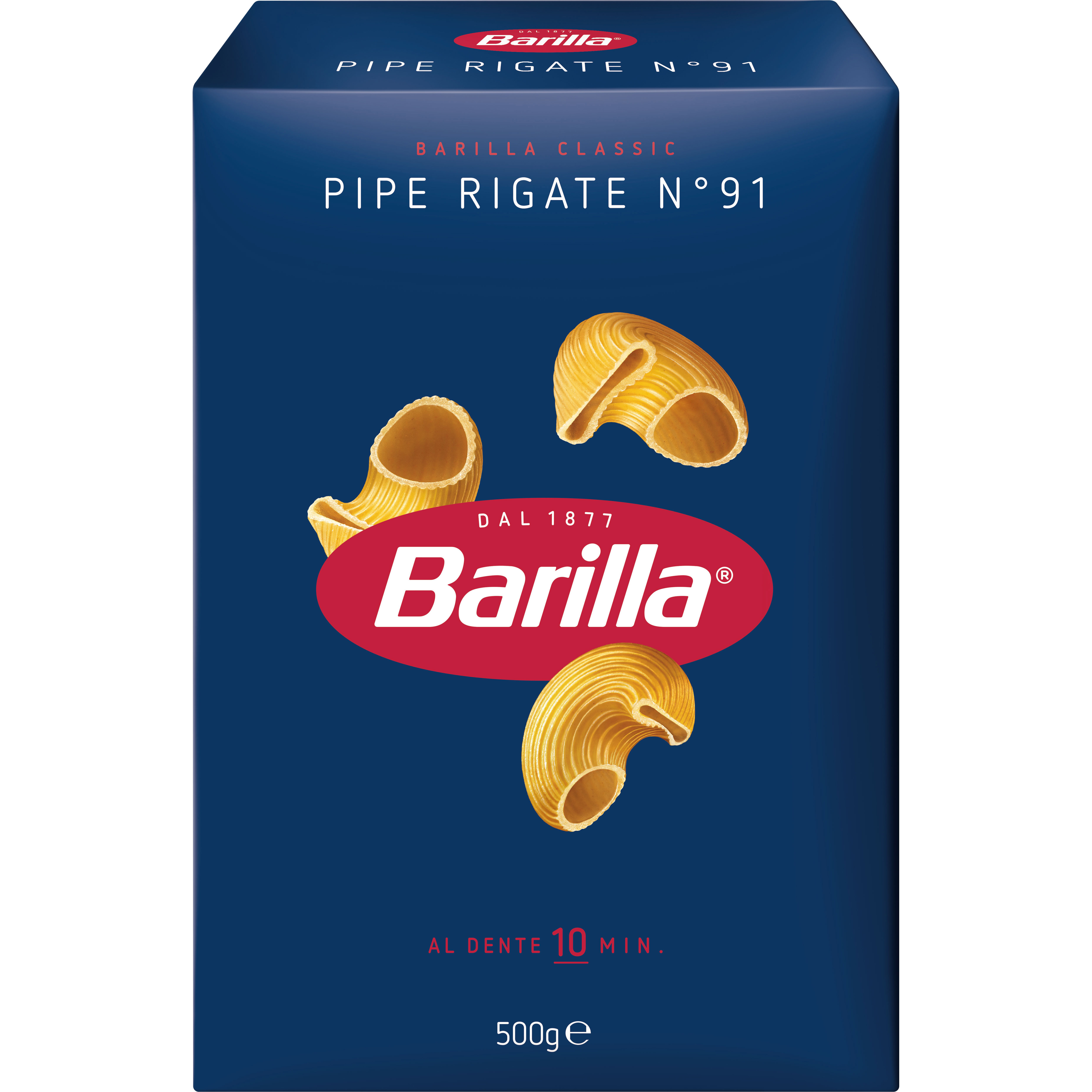 Макаронні вироби Barilla Pipe Rigate №91 500 г - фото 1