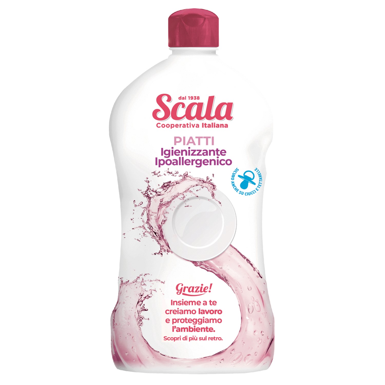 Гипоаллергенное средство для мытья детской посуды Scala Piatti Ipoallergenico 500 мл - фото 1