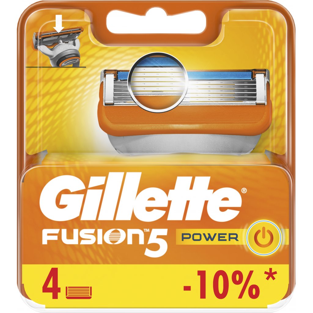Сменные картриджи для бритья Gillette Fusion Power, 4 шт. - фото 2
