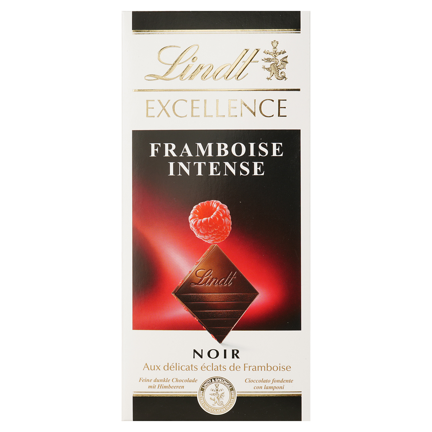 Шоколад черный Lindt Excellence Framboise Intense 100 г (851864) - фото 1