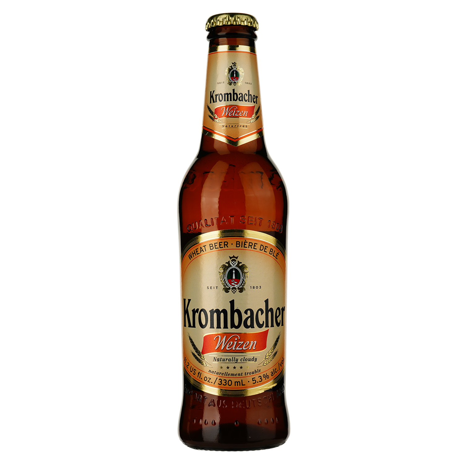 Набір пива Krombacher (Pils 2 шт. х 0.33 л, Weizen 1 шт. х 0.33 л, Dark 1 шт. х 0.33 л) + келих - фото 6