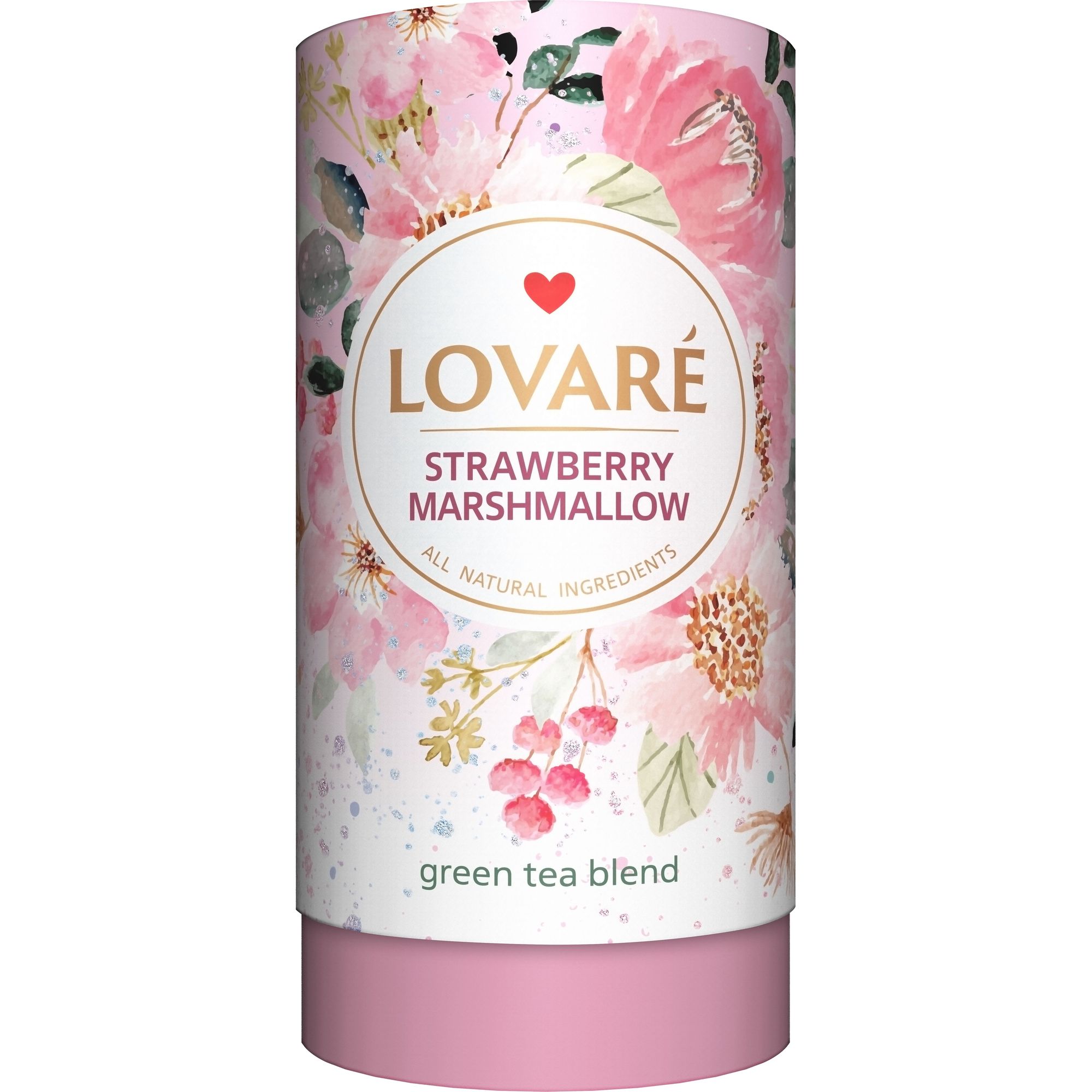 Чай зеленый Lovare Strawberry Marshmallow 80 г - фото 1