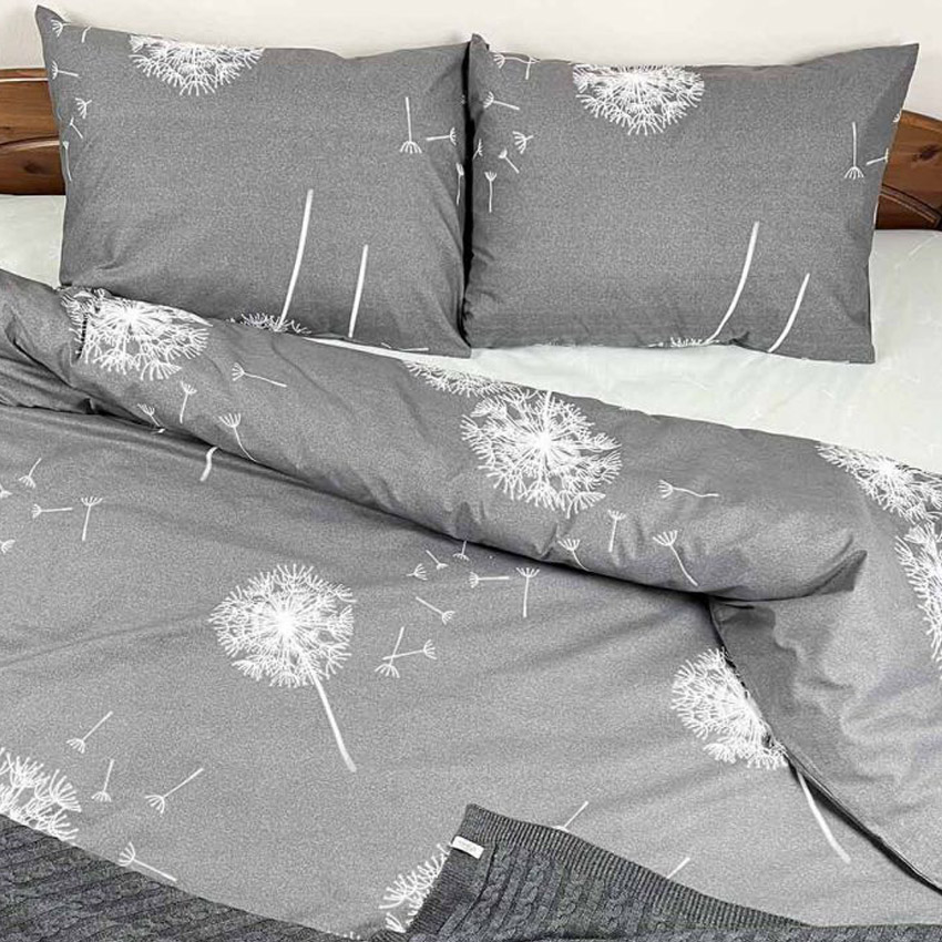 Комплект постельного белья Прованс Легкость, бязь, полуторный, серый (29475) - фото 1