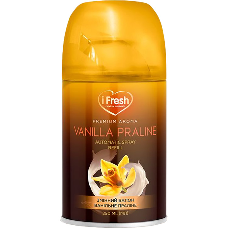 Сменный баллон к автоматическому освежителю воздуха iFresh Premium Aroma Vanilla praline 250 мл - фото 1