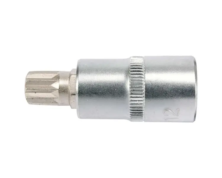 Головка торцева Yato квадрат 1/2" Spline M12 L= 55 мм (YT-04344) - фото 2