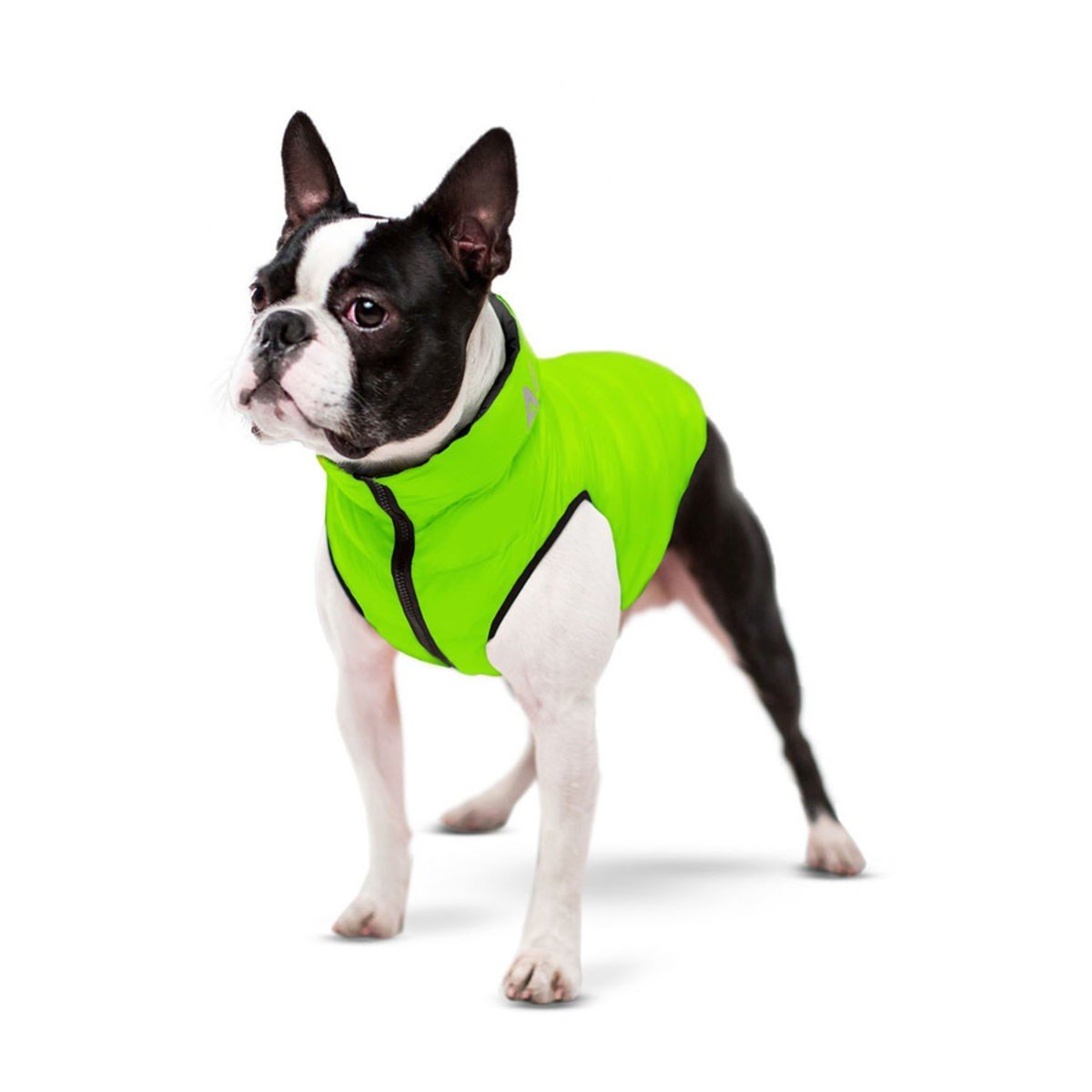Курточка для собак AiryVest двостороння, М 45, cалатово-чорна - фото 2
