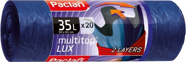 Пакети для сміття Paclan MultiTop LUX, 35 л, 20 шт. - фото 1