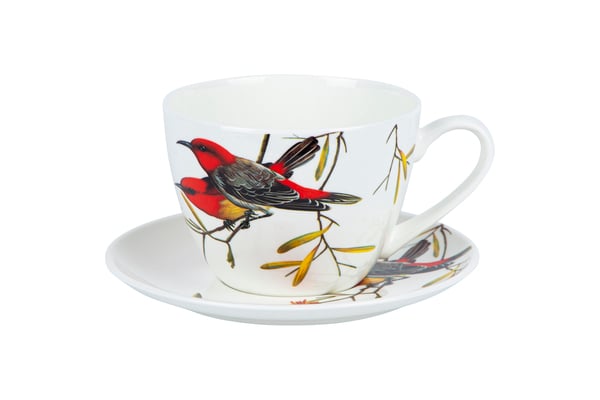 Чашка з блюдцем Limited Edition Bird, 550 мл (6634556) - фото 1