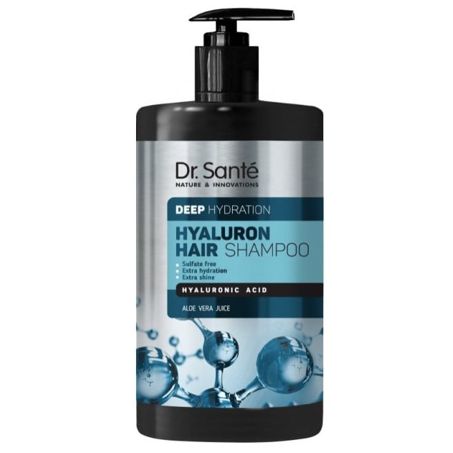 Шампунь для волосся Dr. Sante Hyaluron Hair Deep hydration Глибоке зволоження, 1 л - фото 1